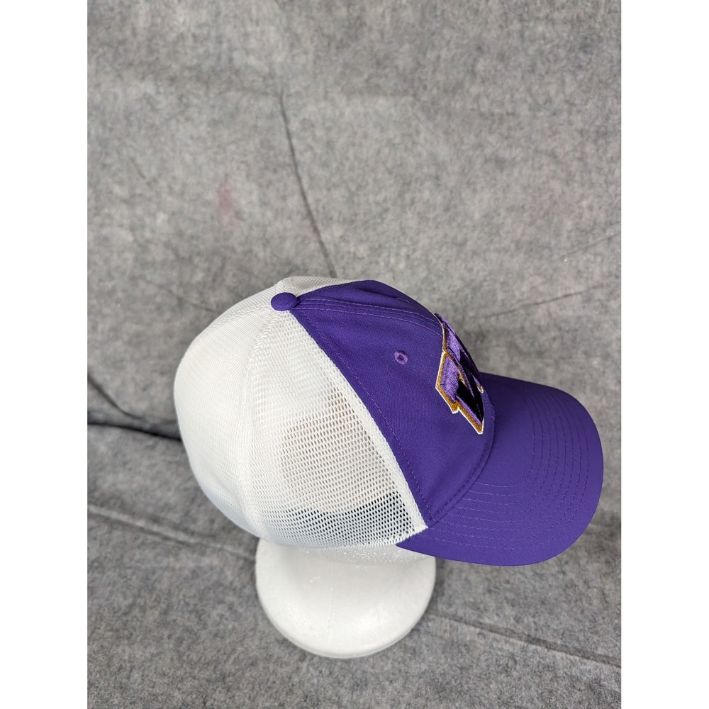 Nike Wilson High Tigers Football Purple White Mesh Trucker Hat Embroidered Cap - Picture 8 of 8